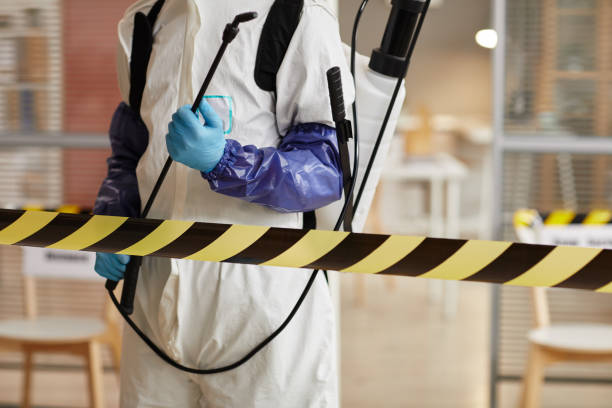 Professional Biohazard Cleanup technician working in Moss Beach, CA